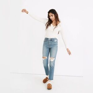 Madewell perfect vintage Light Blue Ankle Jeans